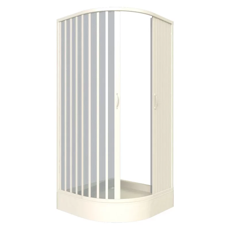 Cabina dus semirotunda Giove, usi armonice, fara cadita, material PVC