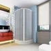 Cabina dus semirotunda Giove, usi armonice, fara cadita, material PVC
